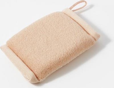 Мочалка-брикет для тела Massage Scrubber, beige 1 шт – фото 1