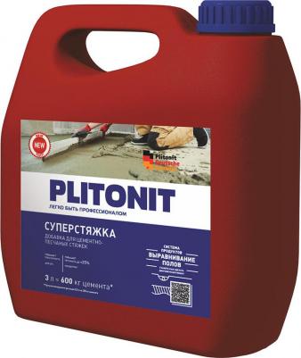 Добавка суперводоредуцирующая СуперСтяжка для цементно-песчаных стяжек 3 л – фото 1