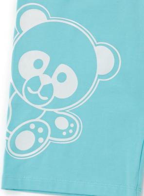 Брюки домашние с принтом голубые для девочки (98-104) – фото 1