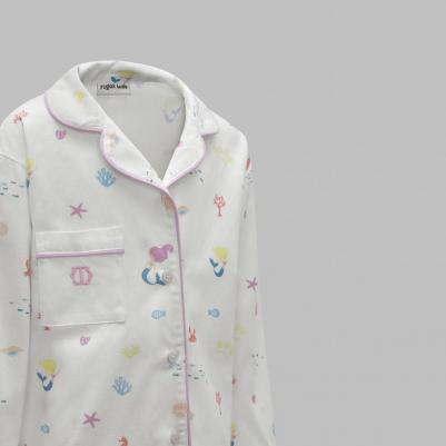 Пижама для девочек Олейя экрю р.128-134 см, 2 пр – фото 1