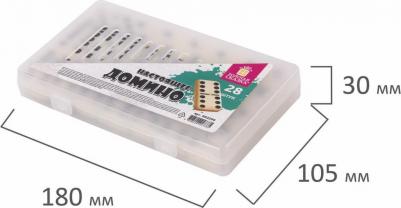 Игра настольная "ДОМИНО", пластиковый кейс, 17х10 см, 662296 – фото 4