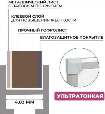 Доска магнитно-маркерная 45х60 см Ultra Waterproof лак – фото 4