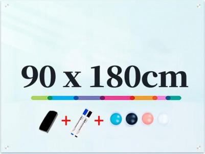 Доска стеклянная 50041 белый 90x180см стекло