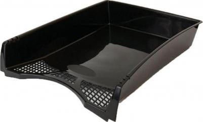 Лоток для бумаг горизонтальный черный – фото 2