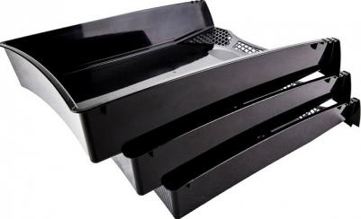 Лоток для бумаг горизонтальный черный – фото 10