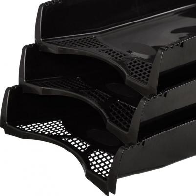 Лоток для бумаг горизонтальный черный – фото 11