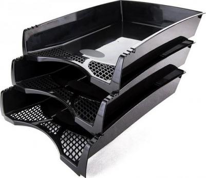 Лоток для бумаг горизонтальный черный – фото 12