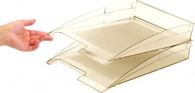 Лоток для бумаг горизонтальный City тонированный коричневый – фото 10