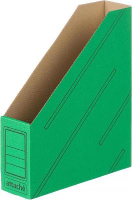 Вертикальный накопитель картонный зеленый ширина 75 мм – фото 3