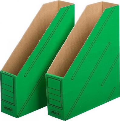 Вертикальный накопитель картонный зеленый ширина 75 мм – фото 7