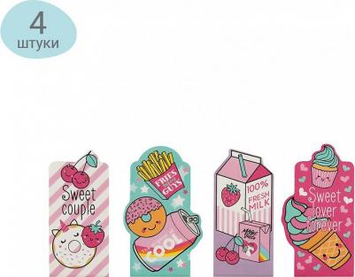 Закладки магнитные для книг, 4 штуки "Sweets" – фото 4