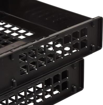 Лотки для бумаг горизонтальные Strong 2 штуки на металлических стержнях черные – фото 9