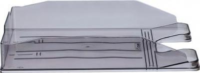 Лоток для бумаг горизонтальный "Эксперт", серый – фото 2