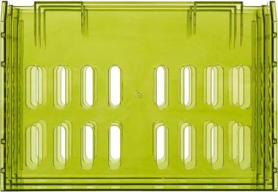 Лоток для бумаг горизонтальный Сити на металлических стержнях зеленый – фото 4