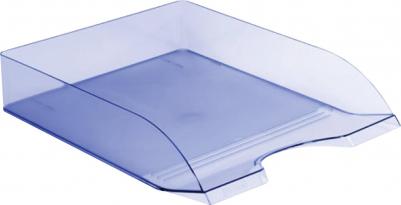 Лоток горизонтальный для бумаг "Дельта", А4, тонированный голубой, ЛТ654 – фото 15