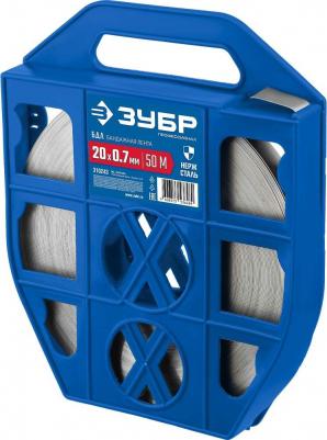 Бандажная лента, 20х0.7мм, 50м, нержавеющая, БДЛ, Профессионал