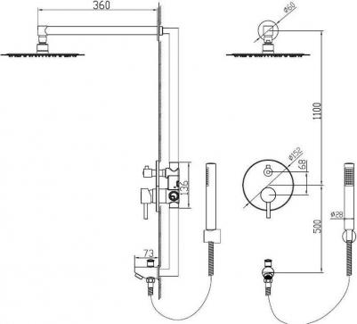 Shower Panels SP-52 – фото 9