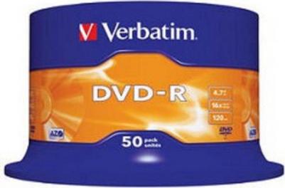 16x Диск DVD-R (упаковка 50шт. на шпинделе) (43548)