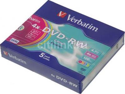 Диски DVD-RW 4x 4.7Gb SlimCase 5шт 43563 – фото 2