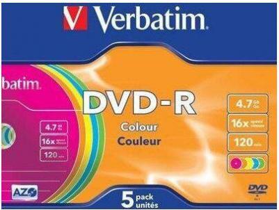 Оптический диск DVD-R 4.7ГБ 16x slim case, color ( 43557 ) 5 шт – фото 7