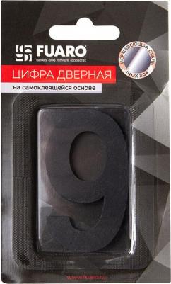 Цифра самоклеящаяся 9 SS304 50х30 мм черная – фото 1