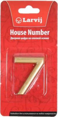 Цифра пластик самоклеющаяся 40х32 7 мат.зол lnp4 mg #7 – фото 2