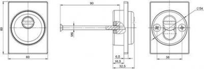 Накладка DEF 4286 RL CP-8