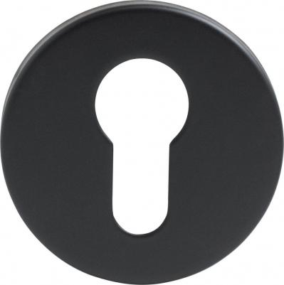 Накладка для ц/м 0200 BLACK черная INOX нержавеющая сталь zm_14877