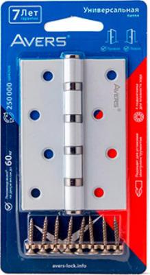 Врезная петля 100х70х2,5-B4-W/CR-Blister-DIY – фото 1