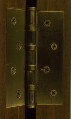 Петля дверная универсальная 4BB 100x75x2,5 AB бронза /18843/ (1 шт) – фото 5