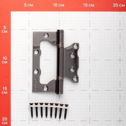 Петля дверная универсальная 500-2BB/BL без врезки 100х2,5 мм – фото 2