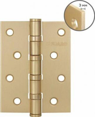 Петля дверная универсальная HEAVY IN4400U 100х75х3 мм SSG сатин. золото /46515/