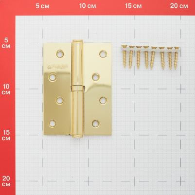 Петля съемная 413/BL-4 100х75х2,5 РВ латунь, правая – фото 7