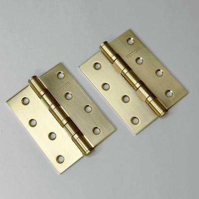 20579 Дверная петля универсальная карточная 100x75x2.5 - 4BB SSG Матовое золото, навес для двери до 40 кг – фото 1