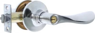 Ручка-защёлка 8091-01-CR, с ключом и фиксатором, сталь, цвет хром