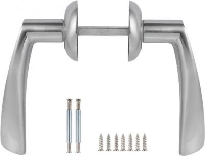 Дверная ручка EDS-14-Z01 без запирания алюминий гальваническое покрытие цвет матовый хром – фото 7