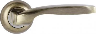 Дверные ручки 18-Z01 без запирания алюминий никелированное покрытие цвет бронза – фото 4