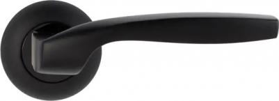 Дверные ручки 18-Z01 без запирания алюминий никелированное покрытие цвет чёрный – фото 11