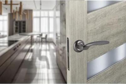 Дверные ручки 18-Z01 без запирания алюминий никелированное покрытие цвет графит 4680038386862 – фото 7