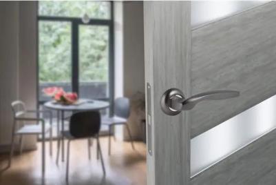 Дверные ручки 18-Z01 без запирания алюминий никелированное покрытие цвет графит 4680038386862 – фото 11