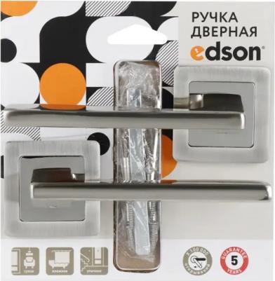 Дверные ручки EDS-142H-Q1, цвет никель – фото 5