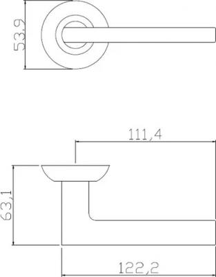 Дверные ручки EDS-76H-R1, цвет черный 4610144724791 – фото 4
