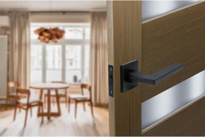 Дверные ручки P11Q2, без запирания, цвет черный – фото 1