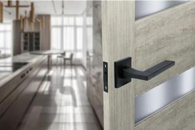 Дверные ручки P11Q2, без запирания, цвет черный – фото 6