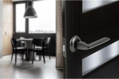 Дверные ручки PS4R1, без запирания, цвет графит 4610144726238 – фото 2