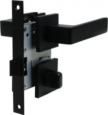 Дверные ручки WC10Q2, с запиранием, цвет черный