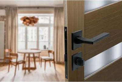 Дверные ручки WC11Q2, с запиранием, цвет черный – фото 5