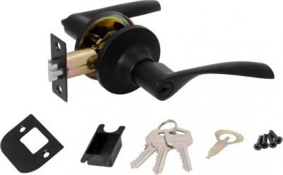 Ручка-защелка фиксатор с ключом цвет черный – фото 15