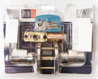 Ручка-защелка фиксатор с ключом цвет хром – фото 4