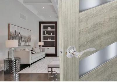 Ручка-защелка фиксатор с ключом цвет хром – фото 6